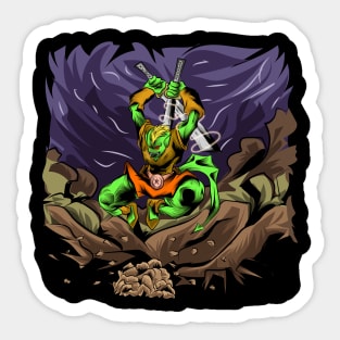 Drac The Monster Hero Sticker